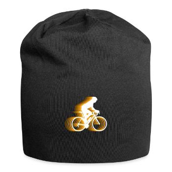 Lightning Bicycle Ride - cycliste avec effet de feu - Bonnet en jersey - noir - Devant