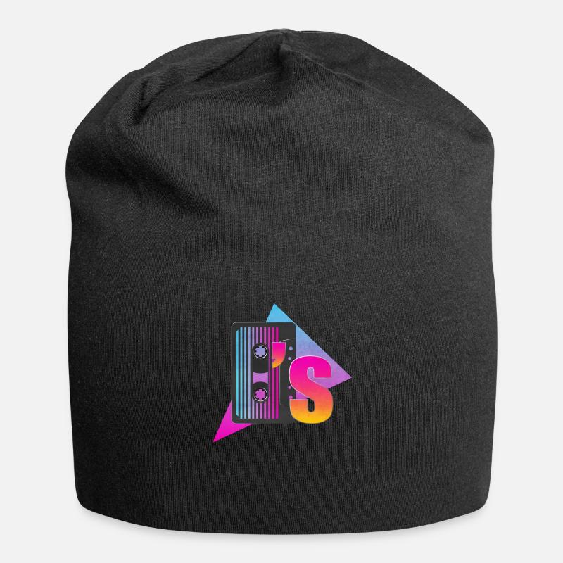 Cassette de 80 - Bonnet en jersey - noir