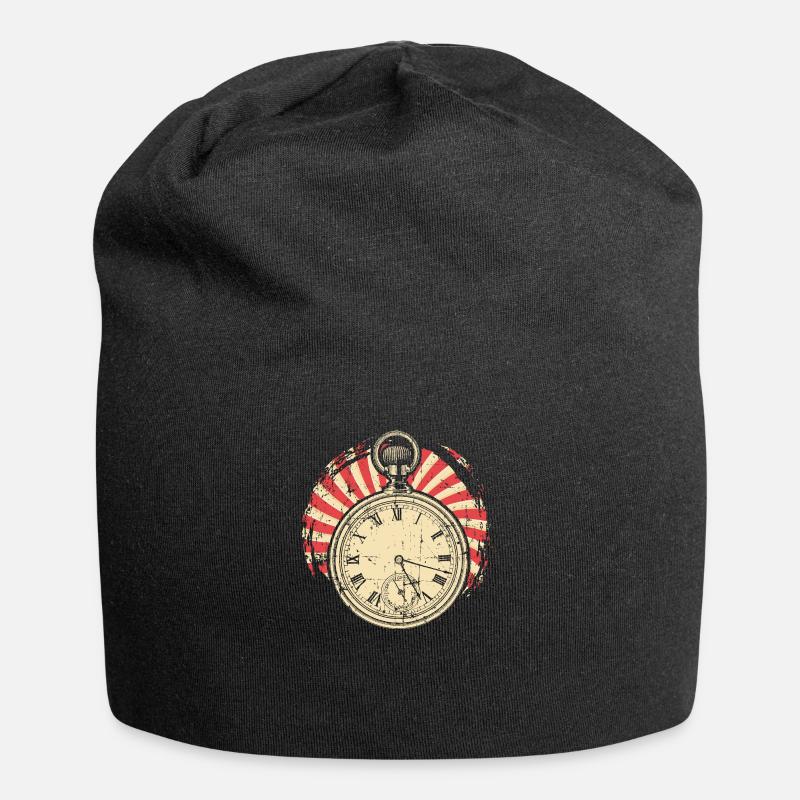 Uhrmacher Uhr - Jersey-Beanie - Schwarz