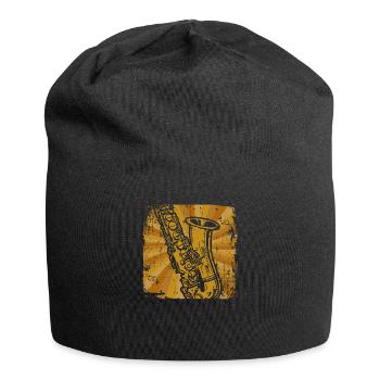 Saxophonist Saxophon - Jersey-Beanie - Schwarz - Vorne