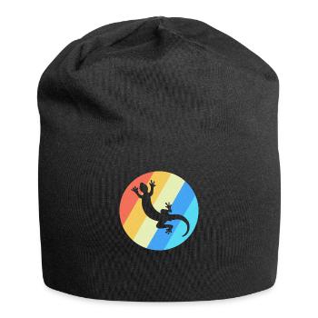 Lizard Lizard Lizard Gift - Jersey Beanie - black - Front