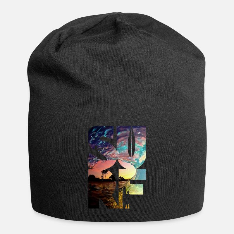 Surf Surfers Surf Surf - Bonnet en jersey - noir