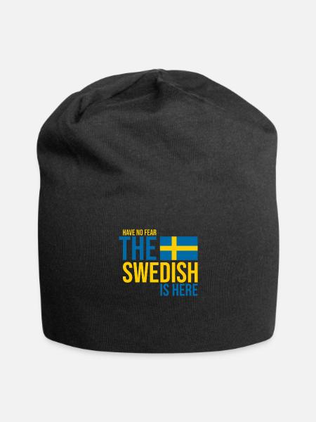 Schweden schwedisch - Jersey-Beanie - Schwarz