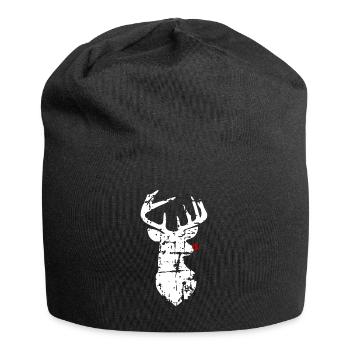 Reindeer Christmas - Jersey Beanie - black - Front