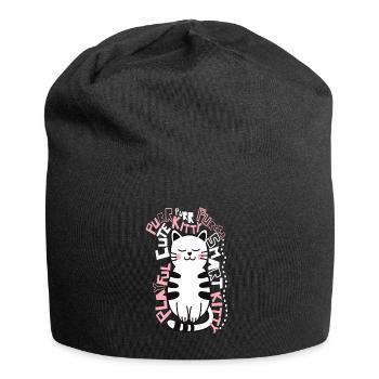 kitty cat - Jersey Beanie - black - Front