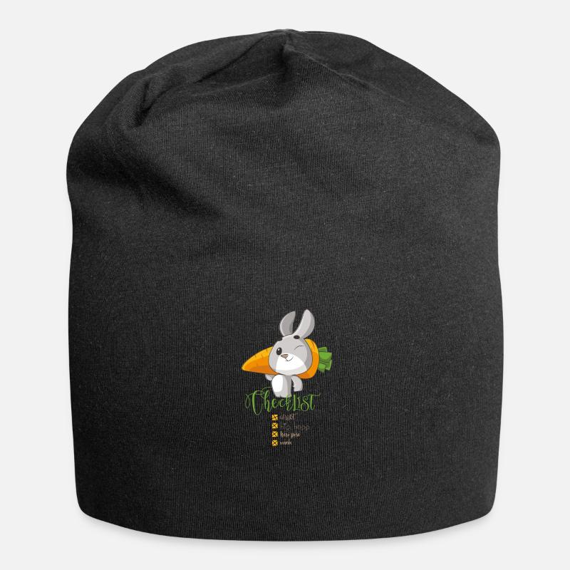 checklist : Hip hopp rabbit - Bonnet en jersey - noir