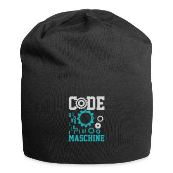 Chemise informatique de nerf d'ordinateur de code machine - Bonnet en jersey - noir - Devant