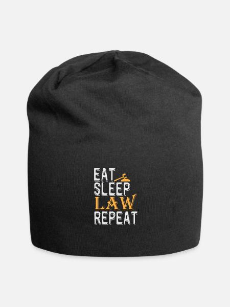 Mangez Sommeil Droit Répétez Chemise Avocat Étudiant En Droit - Bonnet en jersey - noir