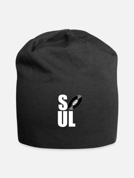 soul - musique - Bonnet en jersey - noir