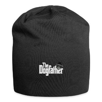 The Dogfather Dog Shirt Dog Lover Gift - Jersey Beanie - black - Front