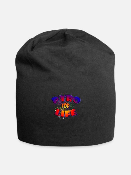 Feuerwerk Silvester Pyro for life - Jersey-Beanie - Schwarz