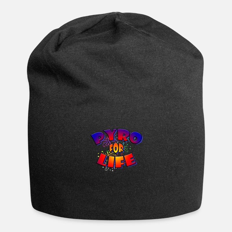 Feuerwerk Silvester Pyro for life - Jersey-Beanie - Schwarz