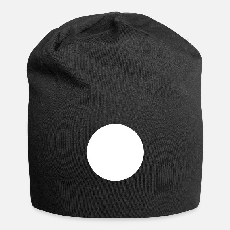 Kreis - Jersey-Beanie - Schwarz