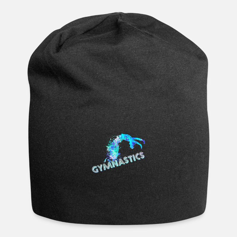 do gymnastics - Jersey Beanie - black