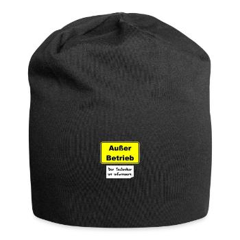 Außer Betrieb. Techniker ist informiert. - Jersey-Beanie - Schwarz - Vorne
