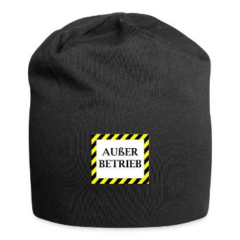Ausser Betrieb - Jersey-Beanie - Schwarz - Vorne