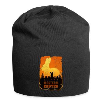 Ostern Western Retro Parodie - Jersey-Beanie - Schwarz - Vorne