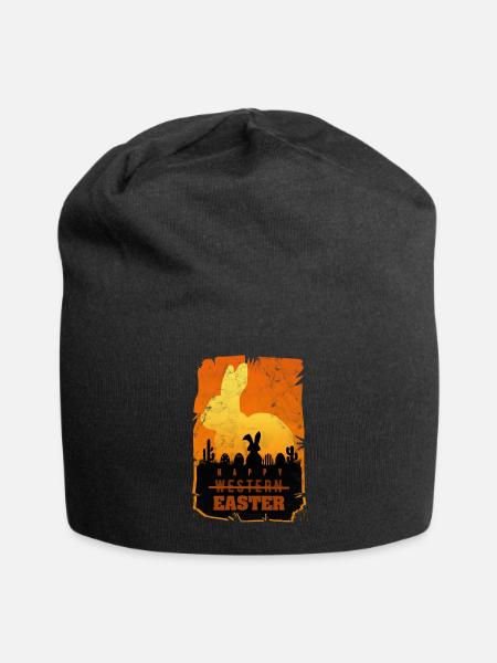 Ostern Western Retro Parodie - Jersey-Beanie - Schwarz