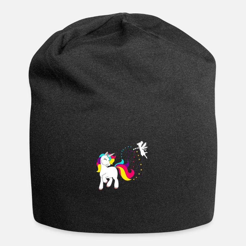 Enchanted pony - Jersey Beanie - black