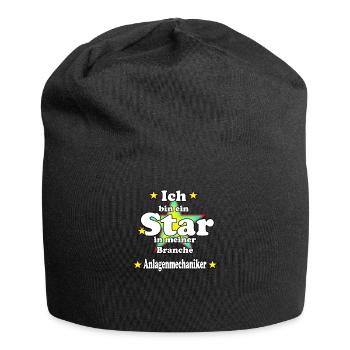Anlagenmechaniker Star - Jersey-Beanie - Schwarz - Vorne