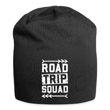 Road Trip Squad - Camping Adventure Camp Holidays - Jersey Beanie - black - Front