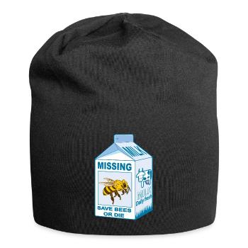 Missing: Bees - Where are our bees? - Jersey Beanie - black - Front