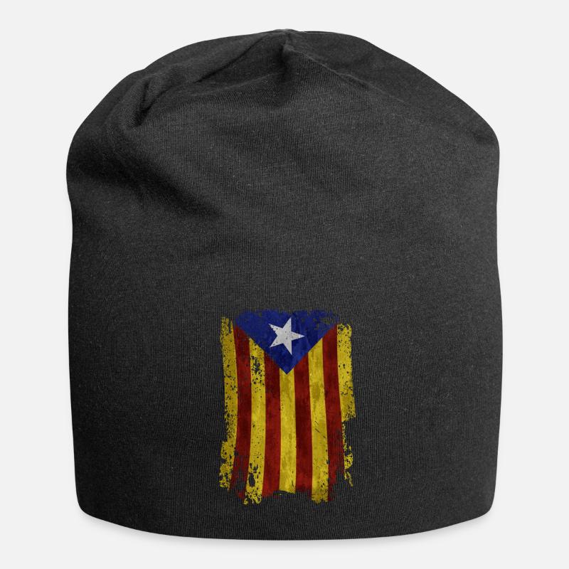 Catalogne Catalogne Catalogne - Bonnet en jersey - noir