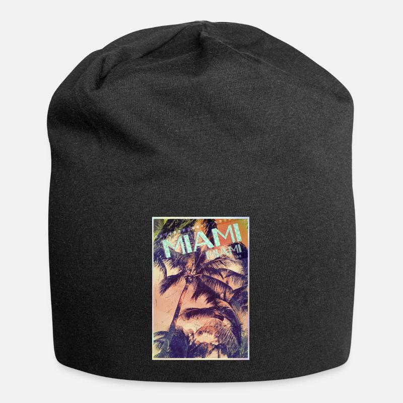 miami - Bonnet en jersey - noir