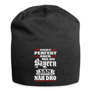 KOANER IS PERFEKT ABER MIA AUS BAYERN SAN VERDAMMT - Jersey-Beanie - Schwarz - Vorne