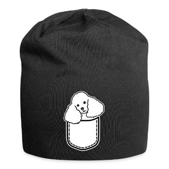 Poodle - Jersey Beanie - black - Front