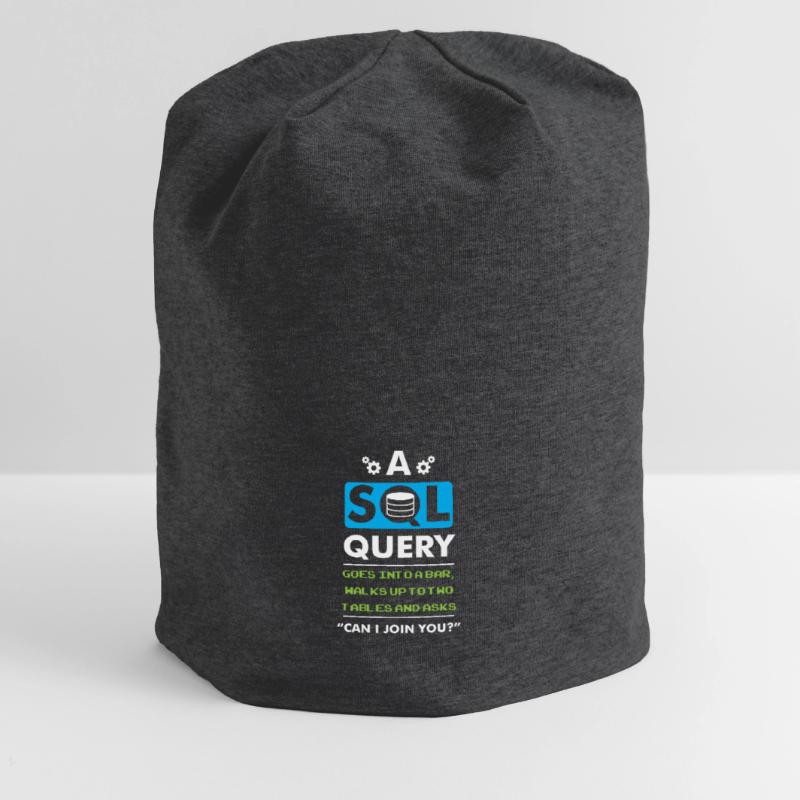 A SQL Query Goes Into A Bar database developer Jersey Beanie