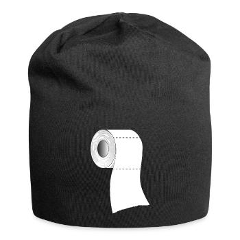 A roll of toilet paper - Jersey Beanie - black - Front
