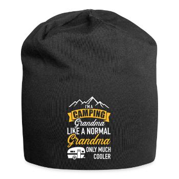 Wohnwagen - Jersey-Beanie - Schwarz - Vorne