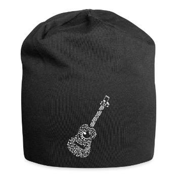 Guitar - Jersey Beanie - black - Front