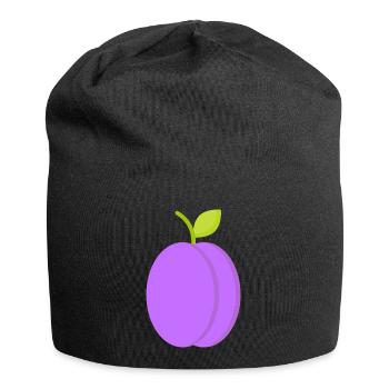 Pflaume - Jersey-Beanie - Schwarz - Vorne