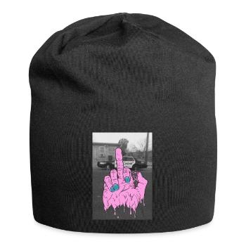 F*ck Polizei - Jersey-Beanie - Schwarz - Vorne
