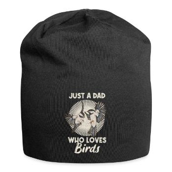 Birding Design for Your Bird Watching Dad - Jersey Beanie - black - Front