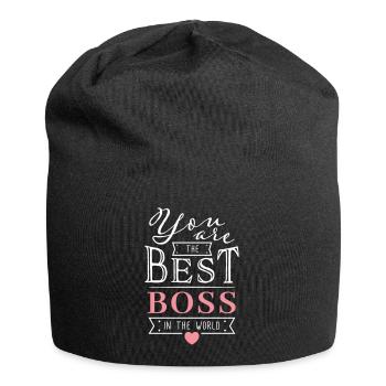 Best Boss Best Boss Best Chef Gift Idea - Jersey Beanie - black - Front