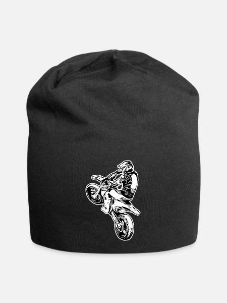Supermoto / Supermotard / Supermoto Wheelie - Jersey-Beanie - Schwarz