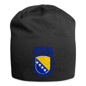 Bosnien und Herzegowina - Jersey-Beanie - Schwarz - Vorne
