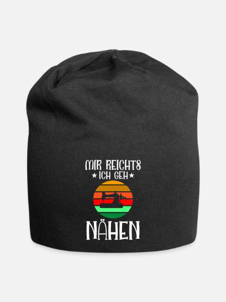 Mir Reichts Ich Geh Nähen - Jersey-Beanie - Schwarz
