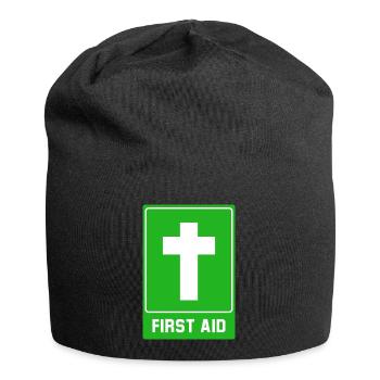 Kreuz First aid - Jersey-Beanie - Schwarz - Vorne