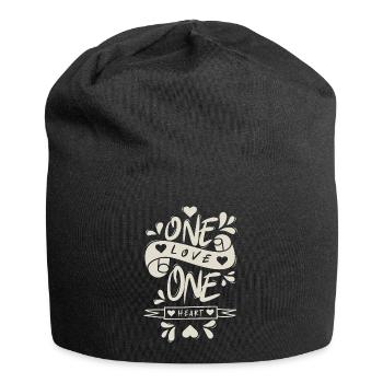 One Love One Heart - Jersey Beanie - black - Front