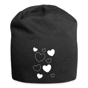 Saint-Valentin, Saint-Valentin, Saint-Valentin - Bonnet en jersey - noir - Devant