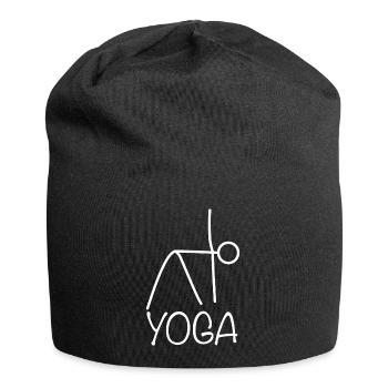 Exercice de yoga pour une séance d’entraînement - Bonnet en jersey - noir - Devant