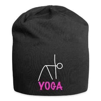 Exercice de yoga - Bonnet en jersey - noir - Devant