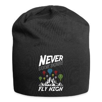 Ne jamais regarder vers le bas Voler haut - Bonnet en jersey - noir - Devant