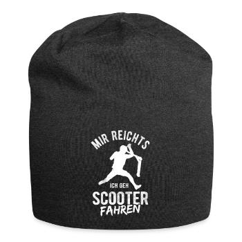 Stunt Scooter Roller Tretroller Spruch Jungen - Jersey-Beanie - Anthrazit - Vorne