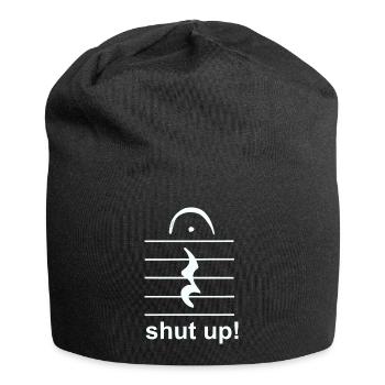 silent music break - Jersey Beanie - black - Front
