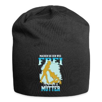 Mutter hat es Eilig - Jersey-Beanie - Schwarz - Vorne